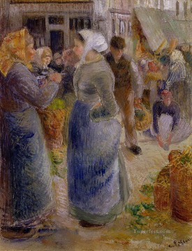  Market Painting - the market Camille Pissarro